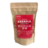 Diet Plan vyLaděná granola jahodová s ořechy